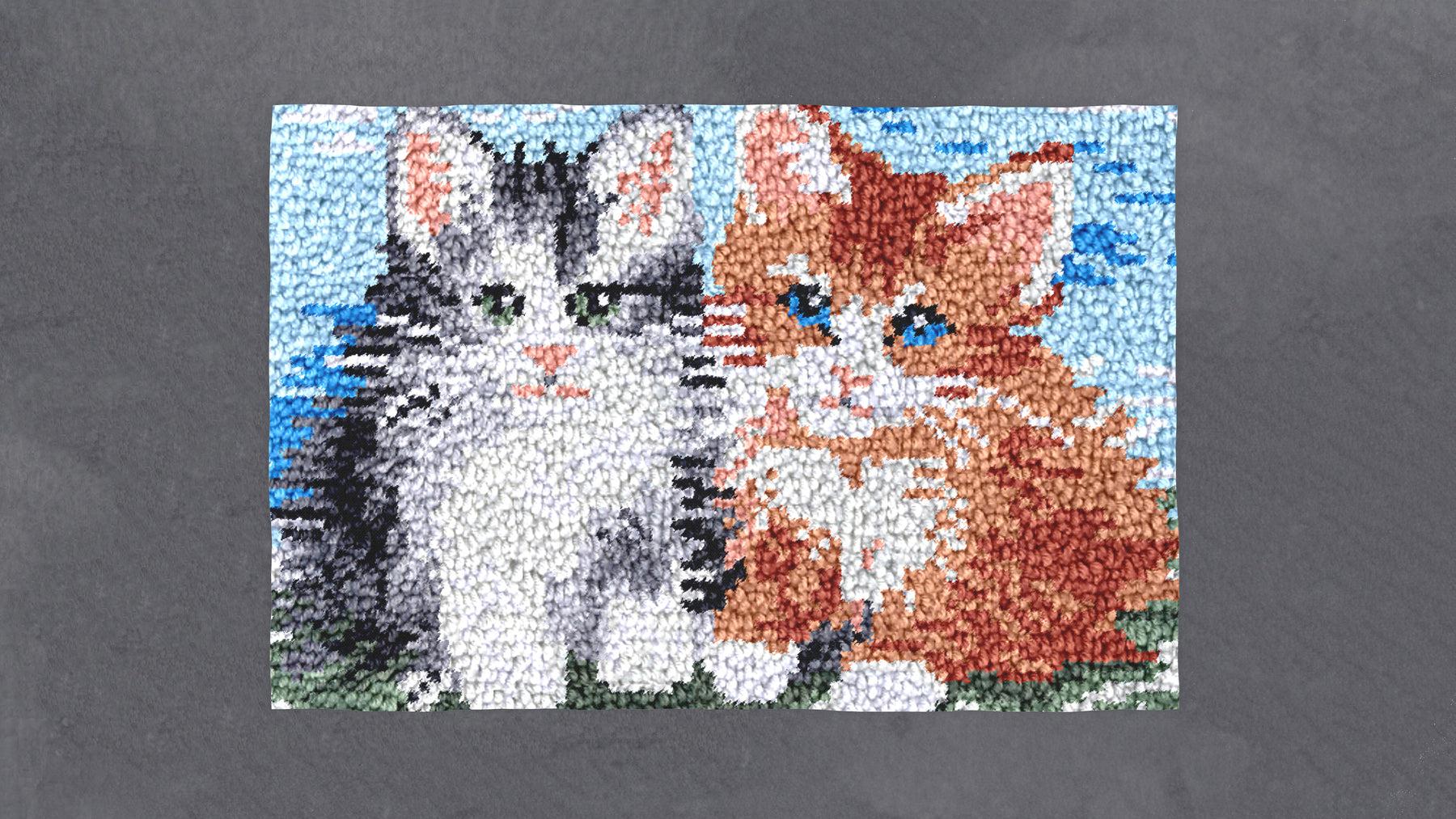 Whimsical Kittens - Latch Hook Rug Kit