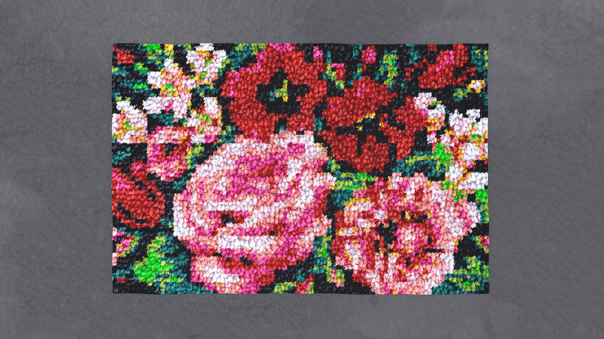 Blossoming Elegance - Latch Hook Rug Kit