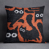 Whimsical Halloween Cats - Latch Hook Pillow Kit