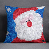 Jolly Santa Claus - Latch Hook Pillow Kit