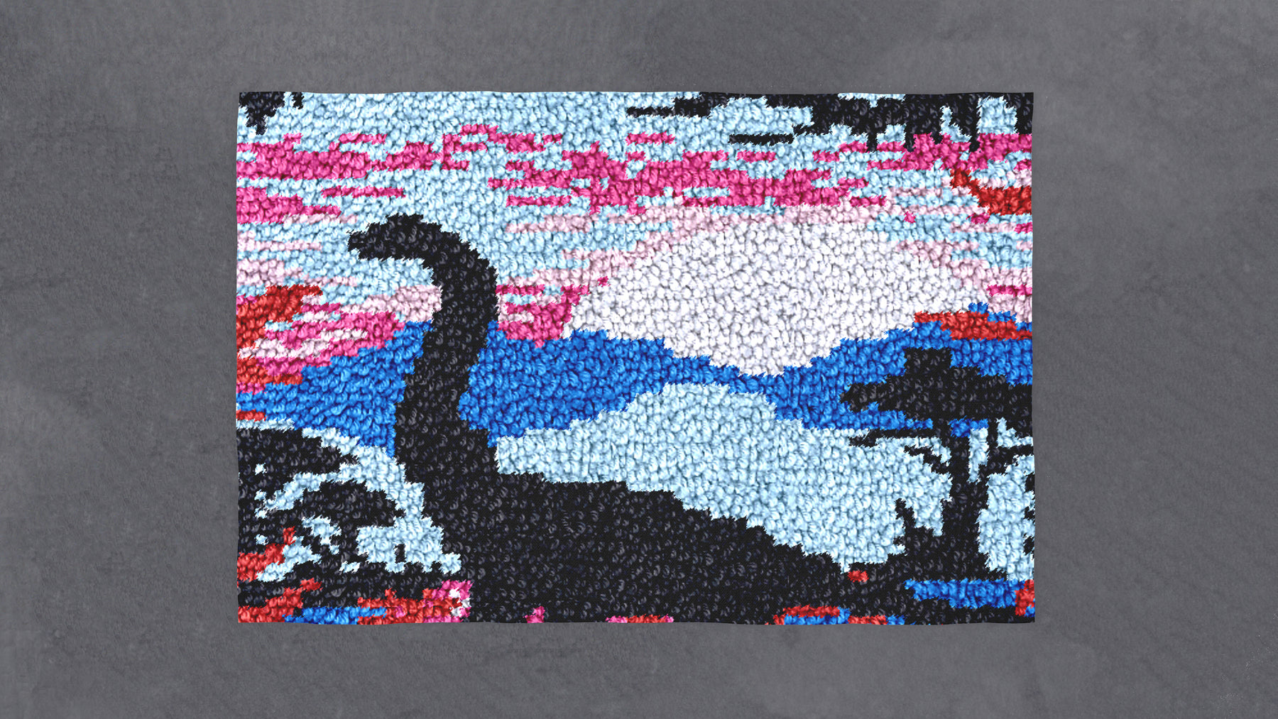 Dinosaur Dreams: A Pastel Adventure - Latch Hook Rug Kit