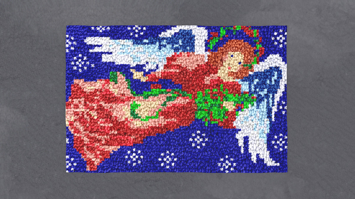 Heavenly Presence: The Angel of Joy - Latch Hook Rug Kit