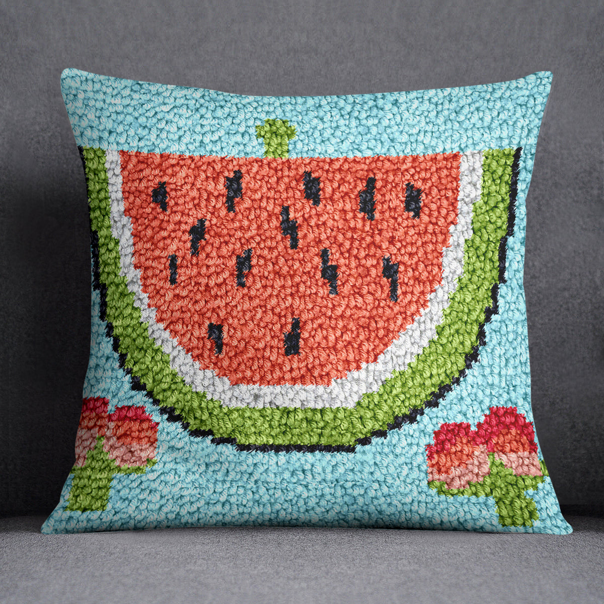 Juicy Watermelon Delight - Latch Hook Pillow Kit