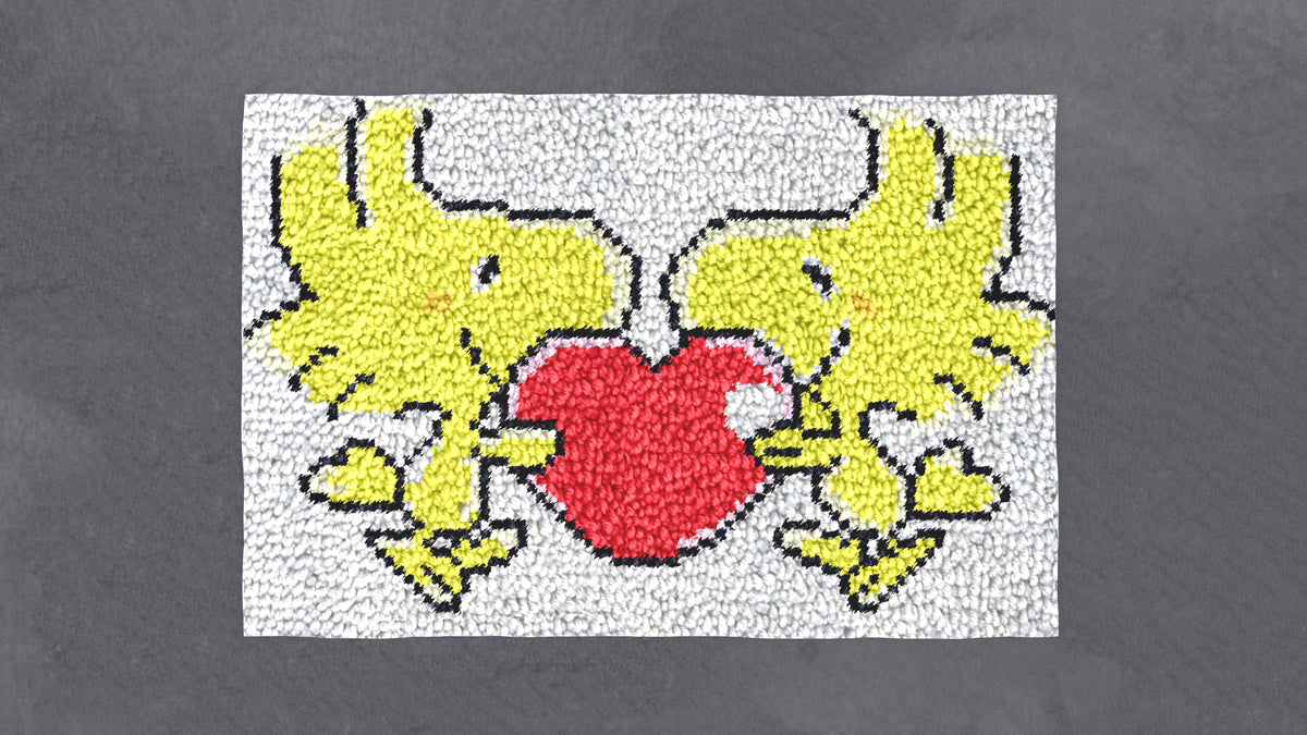 Woodstock's Love - Latch Hook Rug Kit