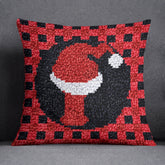 Festive Santa Hat Ornament - Latch Hook Pillow Kit