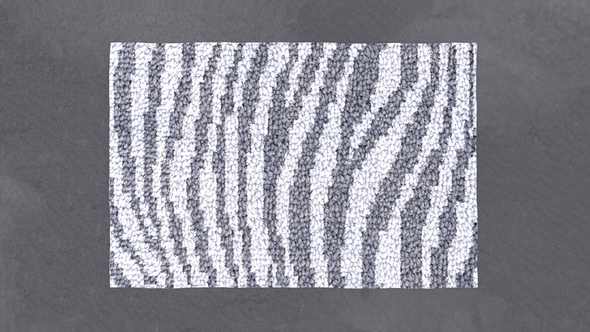 Zebra Stripes Elegance - Latch Hook Rug Kit