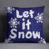 Winter Whimsy: Let It Snow - Latch Hook Pillow Kit