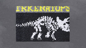 Triceratops Silhouette - Latch Hook Rug Kit