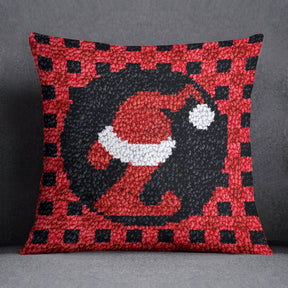 Whimsical Holiday Cheer - Latch Hook Pillow Kit