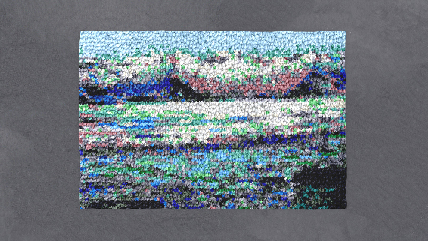 Serene Waterscape - Latch Hook Rug Kit