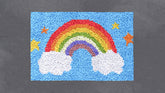 Whimsical Rainbow Dreamscape - Latch Hook Rug Kit