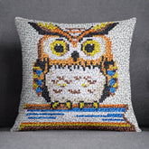 Wise Owl Textile Art - Latch Hook Pillow Kit