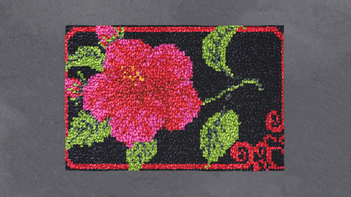 Blooming Elegance - Latch Hook Rug Kit