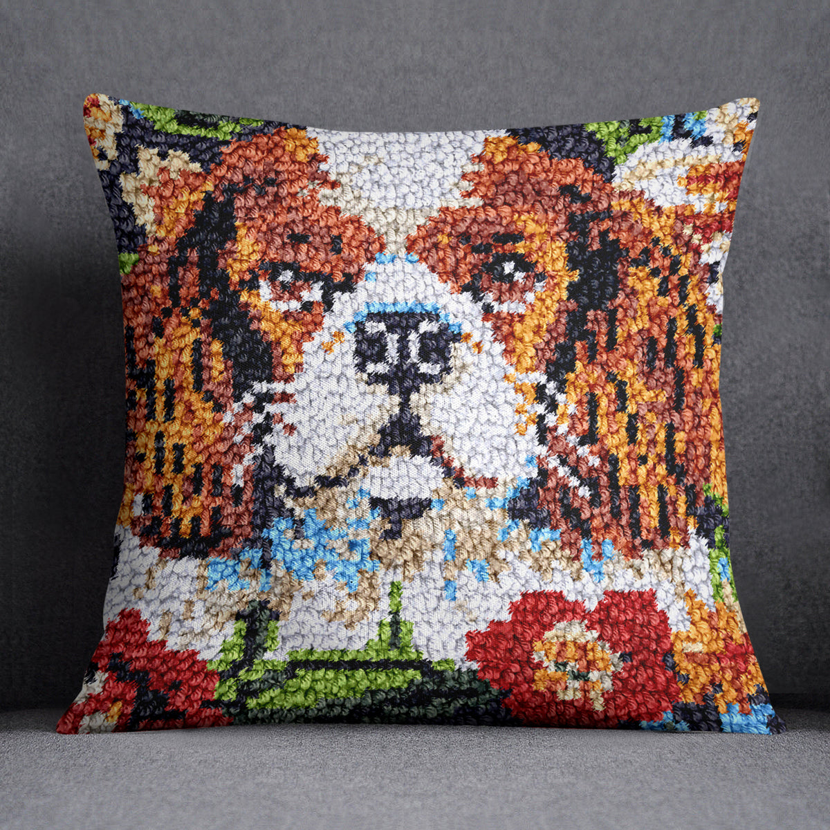 Charming Canine Portrait - Latch Hook Pillow Kit