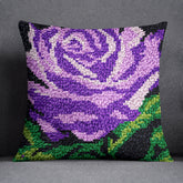 Lavender Blossom - Latch Hook Pillow Kit