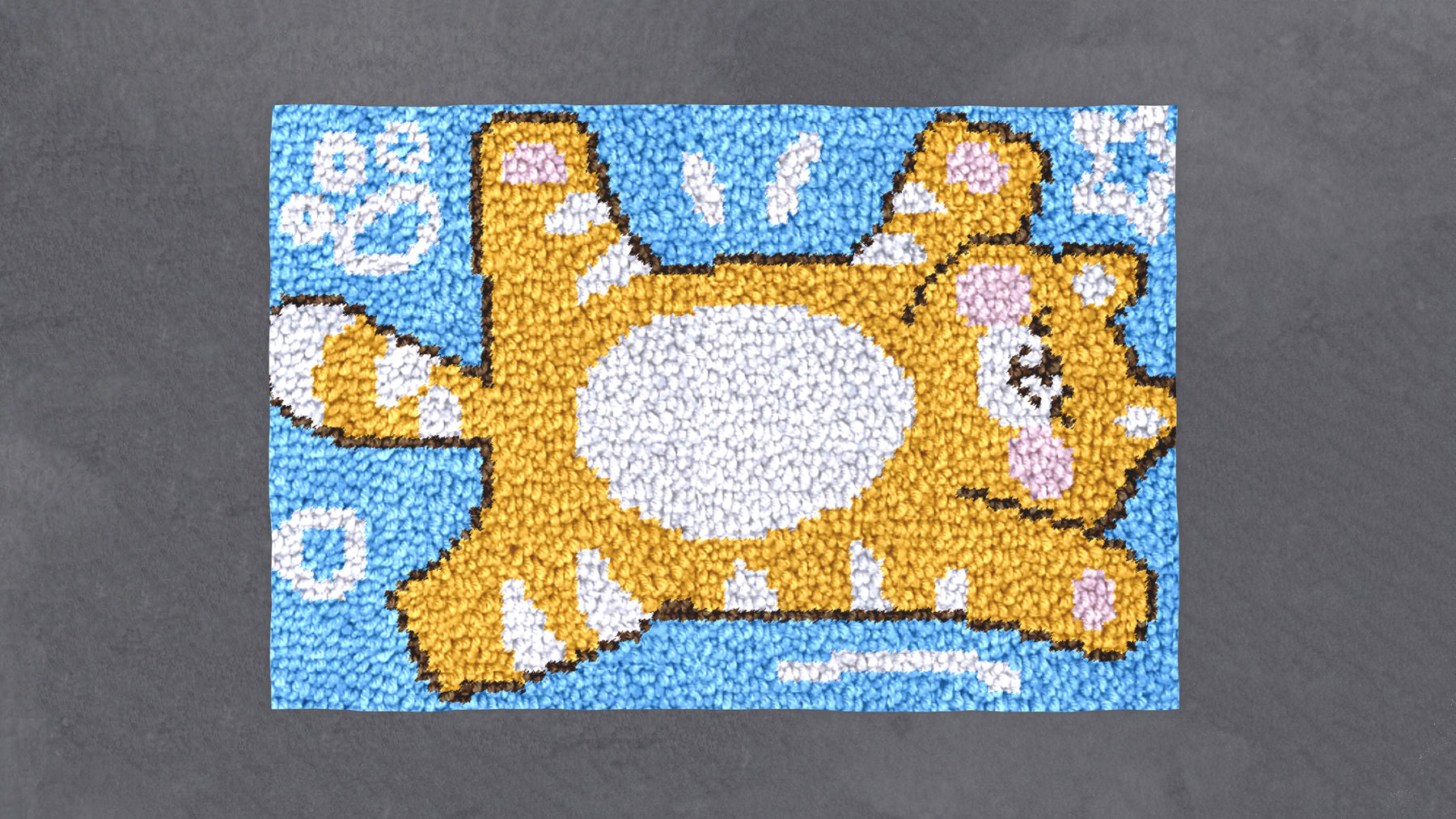 Cozy Cat Dreaming - Latch Hook Rug Kit