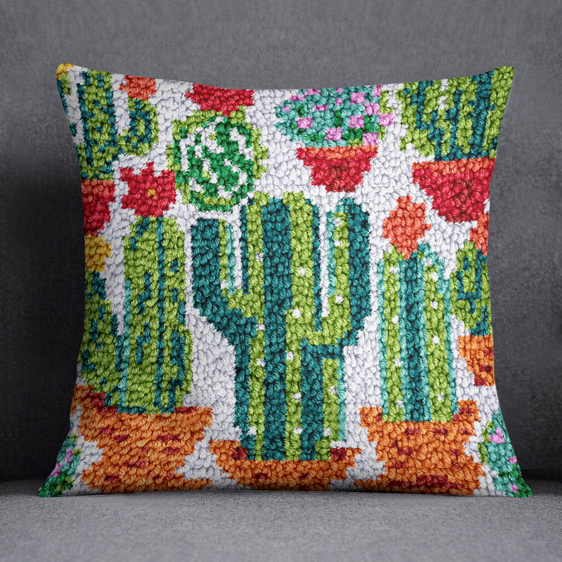 Desert Oasis - Latch Hook Pillow Kit