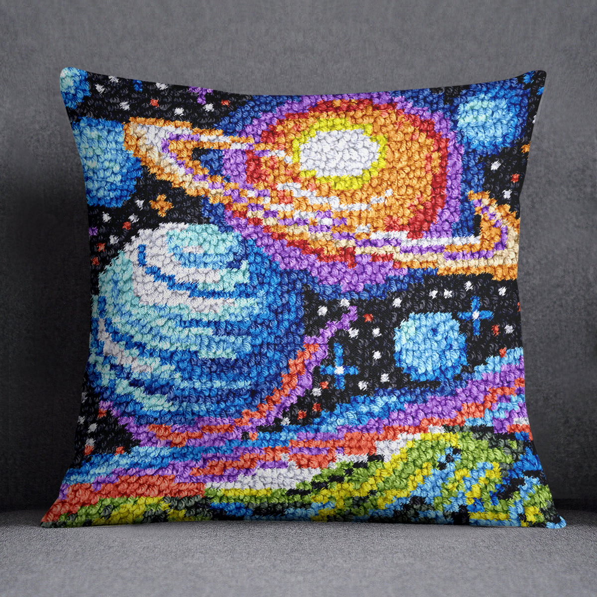 Celestial Harmony - Latch Hook Pillow Kit