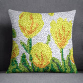 Sunny Blooming Delight - Latch Hook Pillow Kit