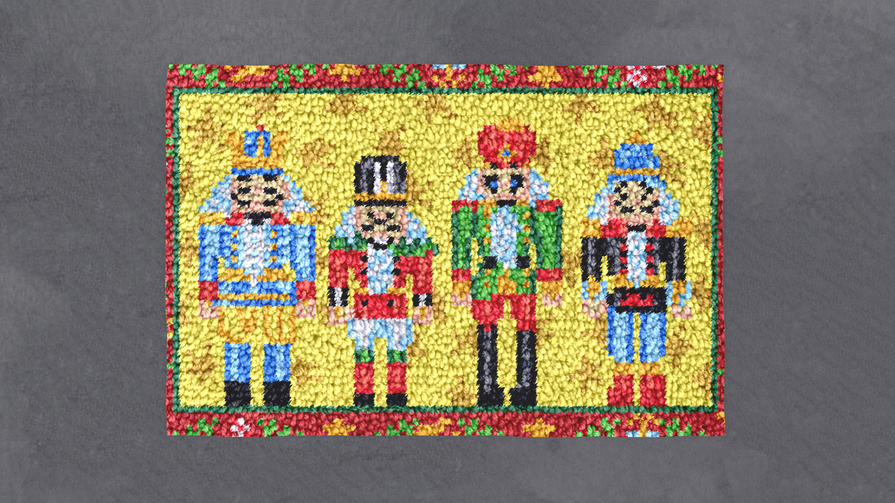 Whimsical Nutcracker Celebration - Latch Hook Rug Kit