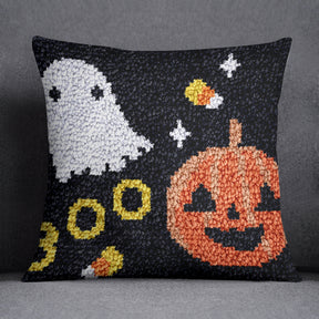 Spooky Halloween Delight - Latch Hook Pillow Kit