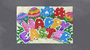 Vibrant Happy Easter Wall Art - Latch Hook Rug Kit