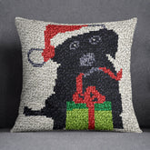 Festive Canine Companion - Latch Hook Pillow Kit