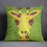 Playful Giraffe Tapestry - Latch Hook Pillow Kit