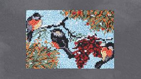 Charming Birds in Vibrant Nature - Latch Hook Rug Kit