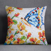 Whimsical Butterfly Blooms - Latch Hook Pillow Kit