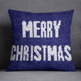 Festive Blue Doormat - Latch Hook Pillow Kit