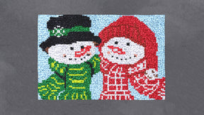 Joyful Snowman Duo - Latch Hook Rug Kit