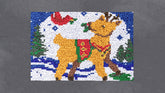 Festive Reindeer in Snow - Latch Hook Rug Kit