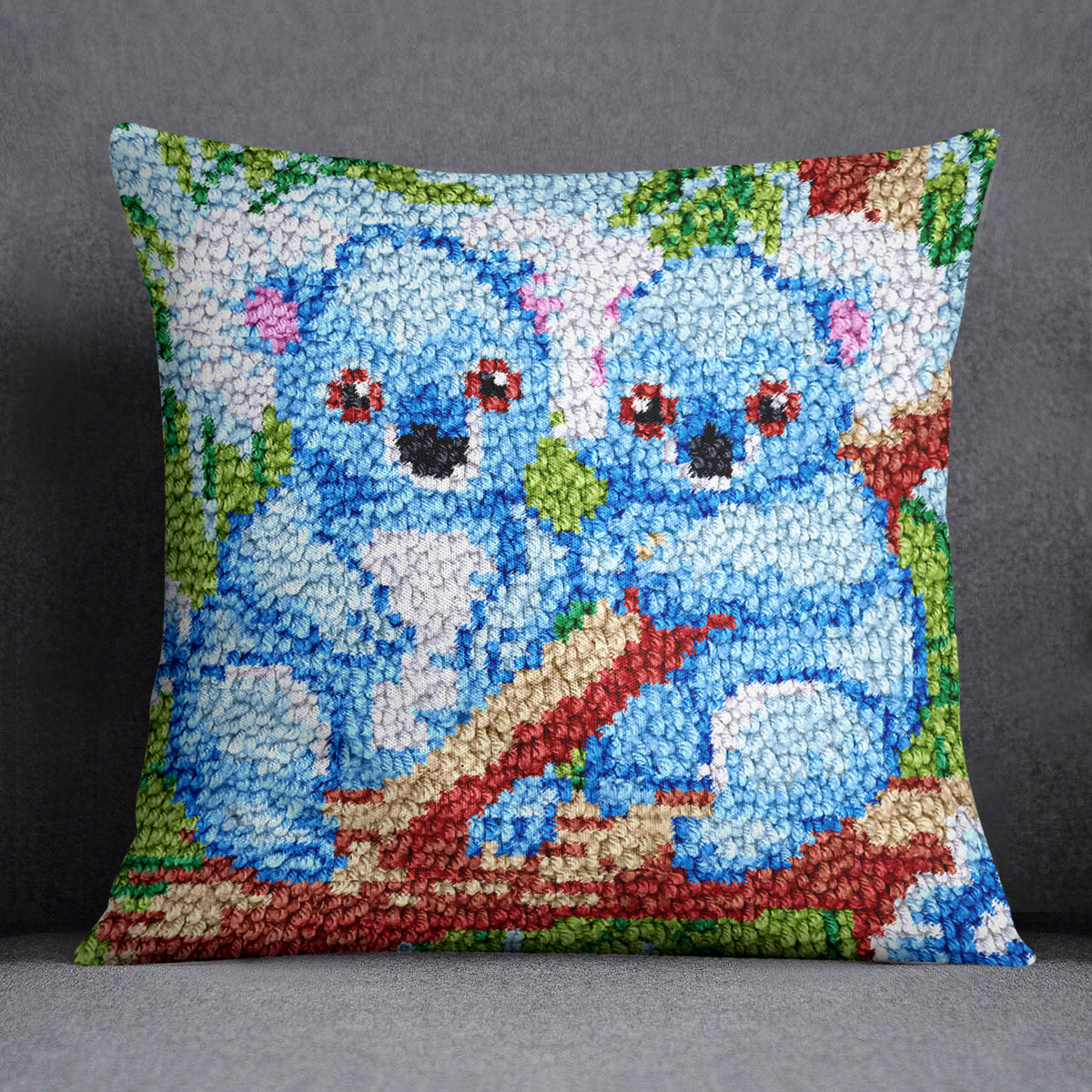 Serene Koala Companionship - Latch Hook Pillow Kit