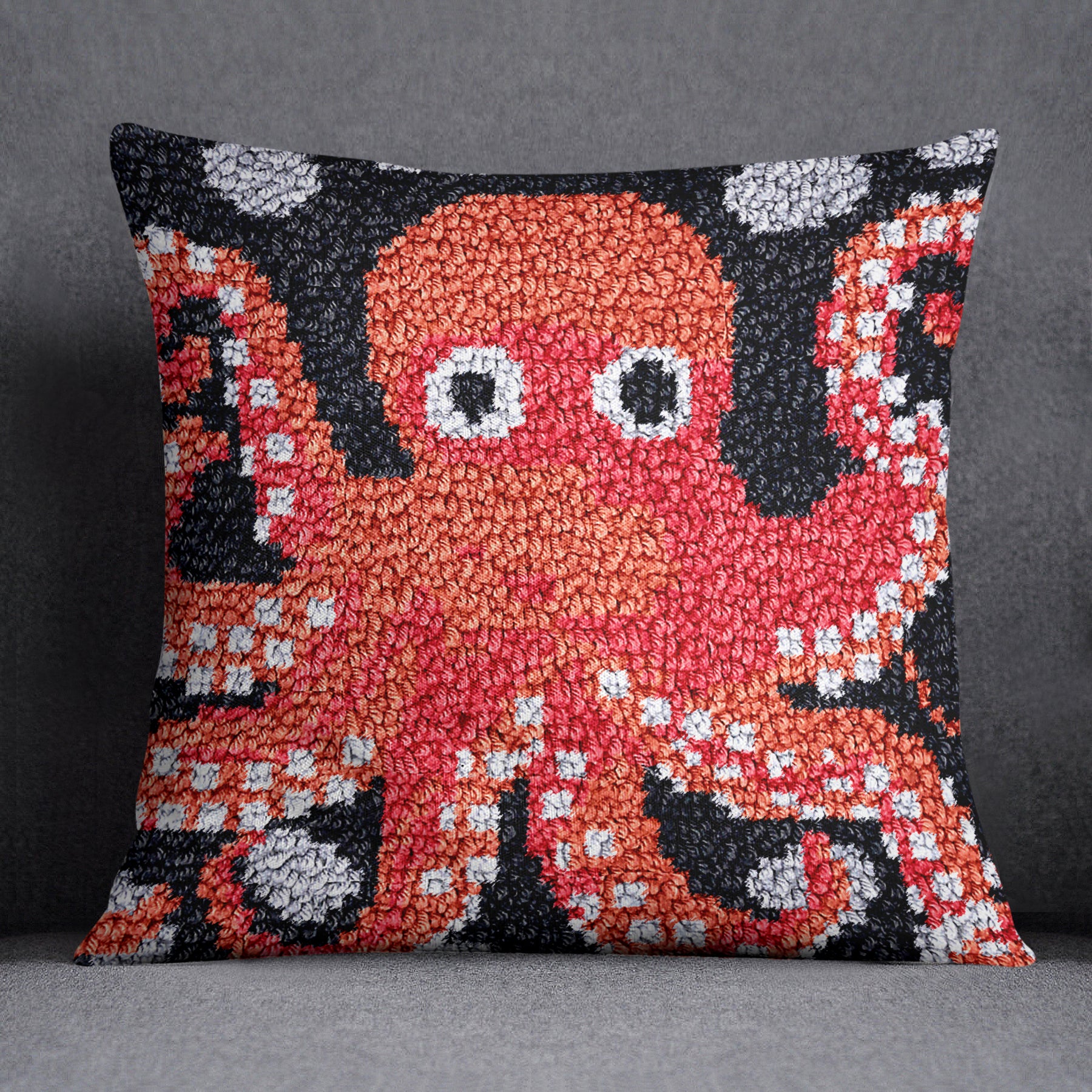 Whimsical Octopus Delight - Latch Hook Pillow Kit