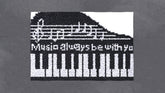 Elegance in Music: Inspirational Piano Mat - Latch Hook Rug Kit