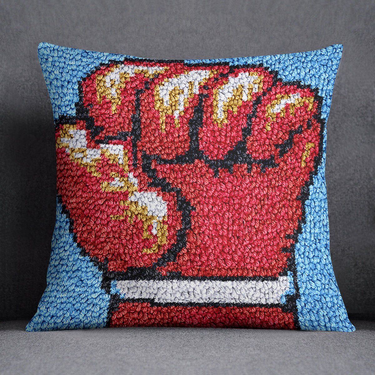 Fist of Empowerment - Latch Hook Pillow Kit