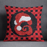 Bold Grunge Emblem - Latch Hook Pillow Kit