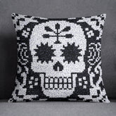 Gothic Skull Art - Latch Hook Pillow Kit