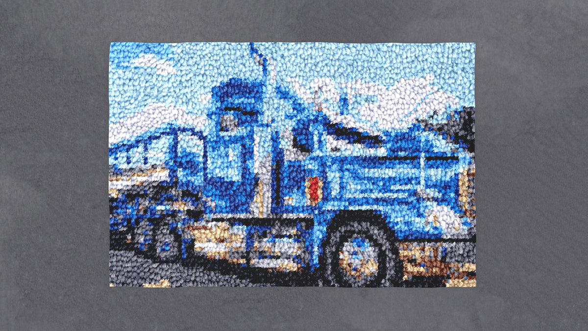 Blue Glory: The Mighty Truck - Latch Hook Rug Kit