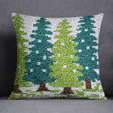 Winter Pines - Latch Hook Pillow Kit