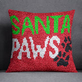 Santa Paws Holiday - Latch Hook Pillow Kit