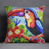 Tropical Harmony: The Colorful Toucan - Latch Hook Pillow Kit