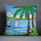 Tropical Serenity - Latch Hook Pillow Kit