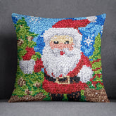 Whimsical Santa Claus - Latch Hook Pillow Kit