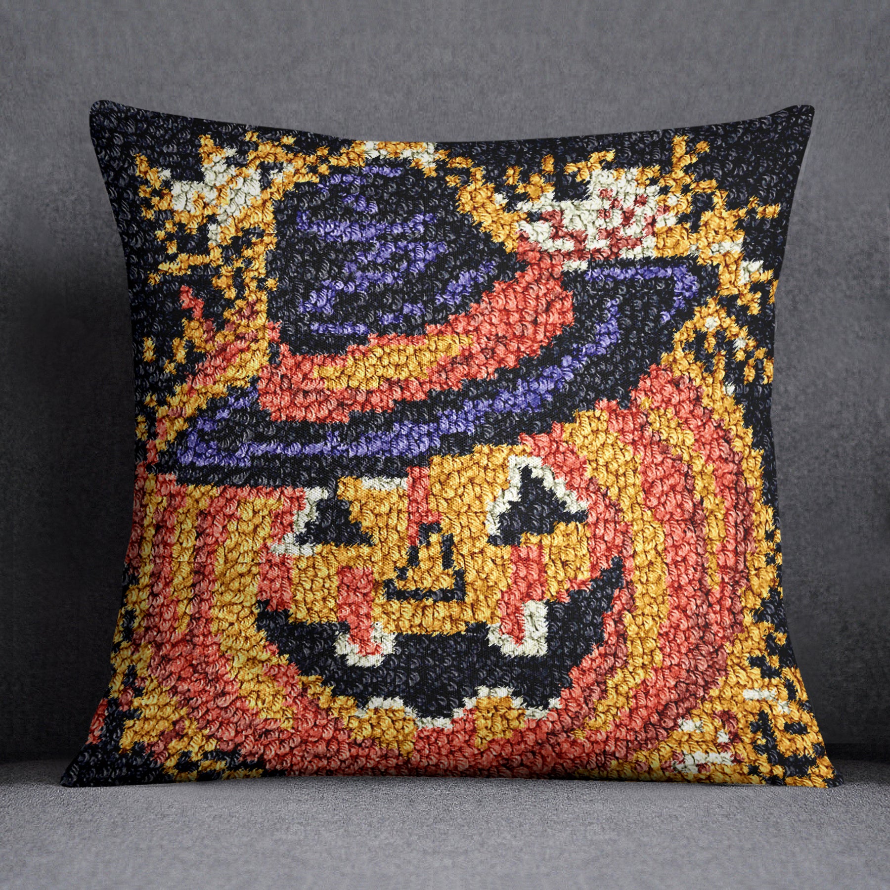 Spooktacular Harvest - Latch Hook Pillow Kit