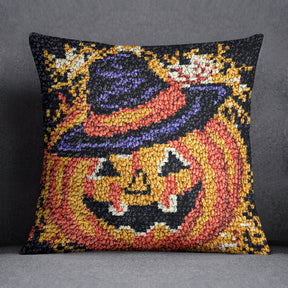 Spooktacular Harvest - Latch Hook Pillow Kit