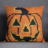 Cheerful Pumpkin Decor - Latch Hook Pillow Kit