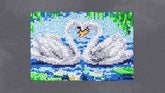 Serene Swans in a Tranquil Lake - Latch Hook Rug Kit