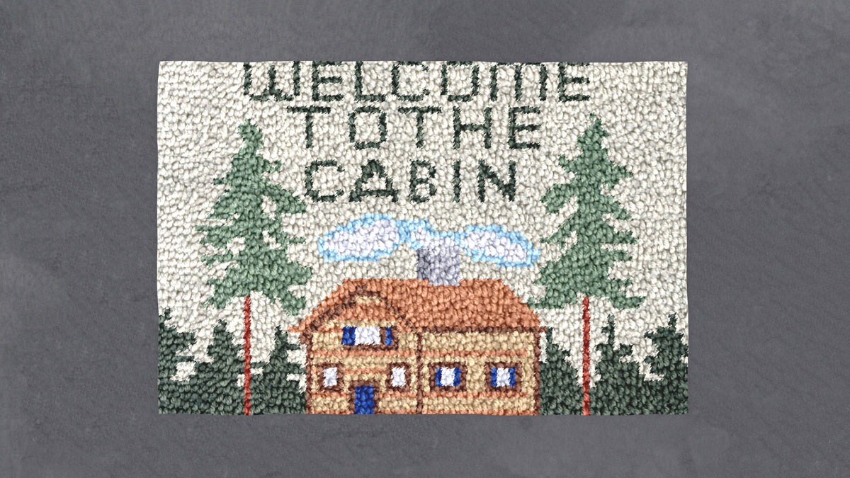 Welcome to the Cabin - Latch Hook Rug Kit